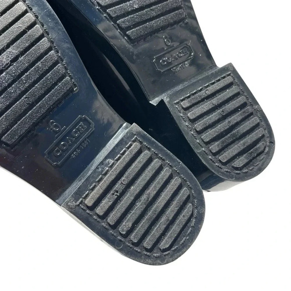 COACH Rainboots Talia Rub / Mat Black Boots Women’s Size 6 - Picture 6 of 8